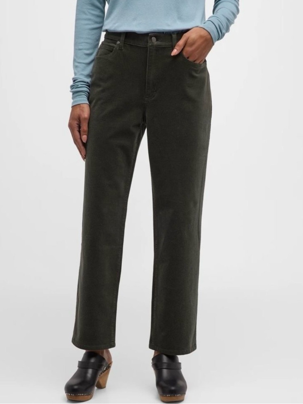 Eileen Fisher Corduroy Cropped Pants Size 10